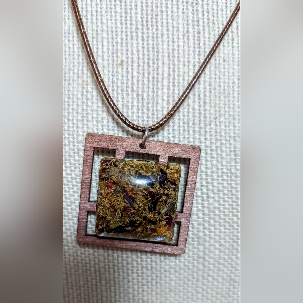 Gypsy herb pendant necklace